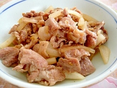 豚肉と大根の生姜焼き